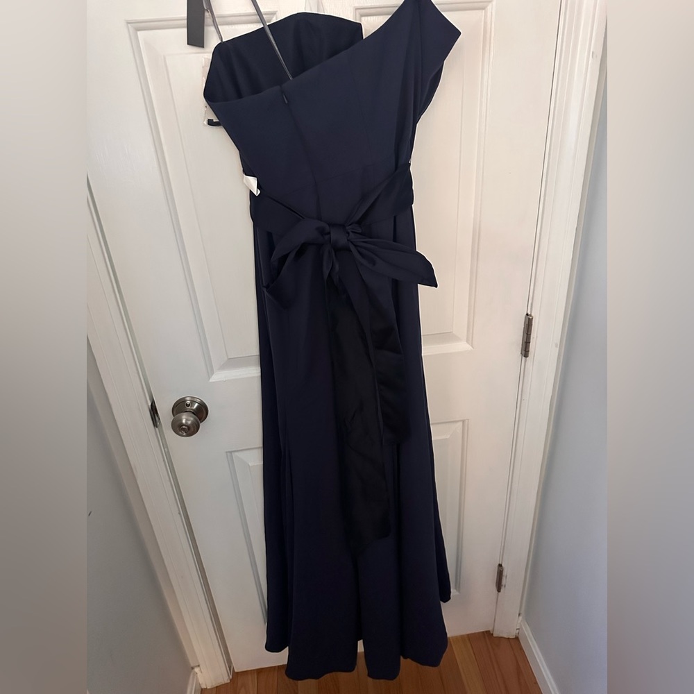 Elegant Navy V bust line  Dress